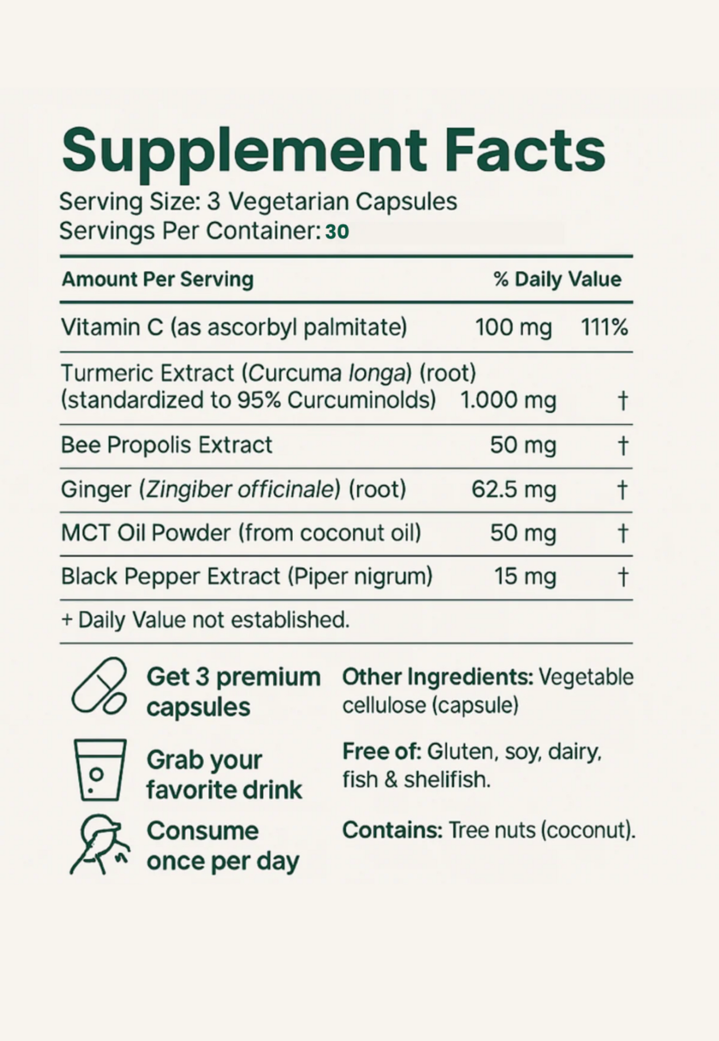 Turmeric Curcumin - 120 Capsules